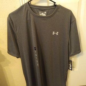 NWT Under Armour heatgear shirt large men's gray